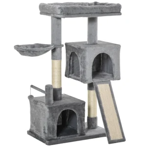 PawHut Katzenbaum Turm für Hauskatzen, 111 cm