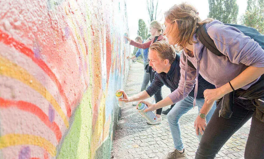 Berlin: Graffiti-Workshop an der Berliner Mauer
